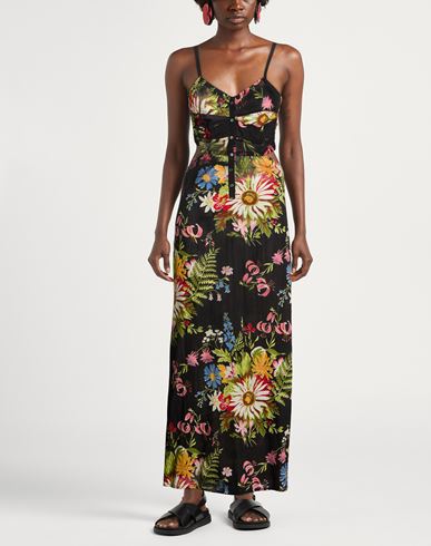 Woman Maxi dress Black Size 4 Cotton