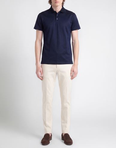 Man Polo shirt Navy Size 32 Cotton