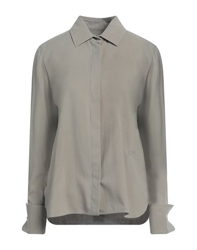 Woman Shirt Khaki Size 12 Silk