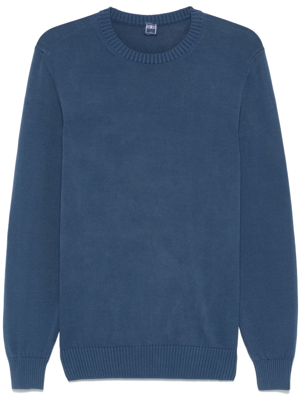 Organic-cotton sweater - Blue
