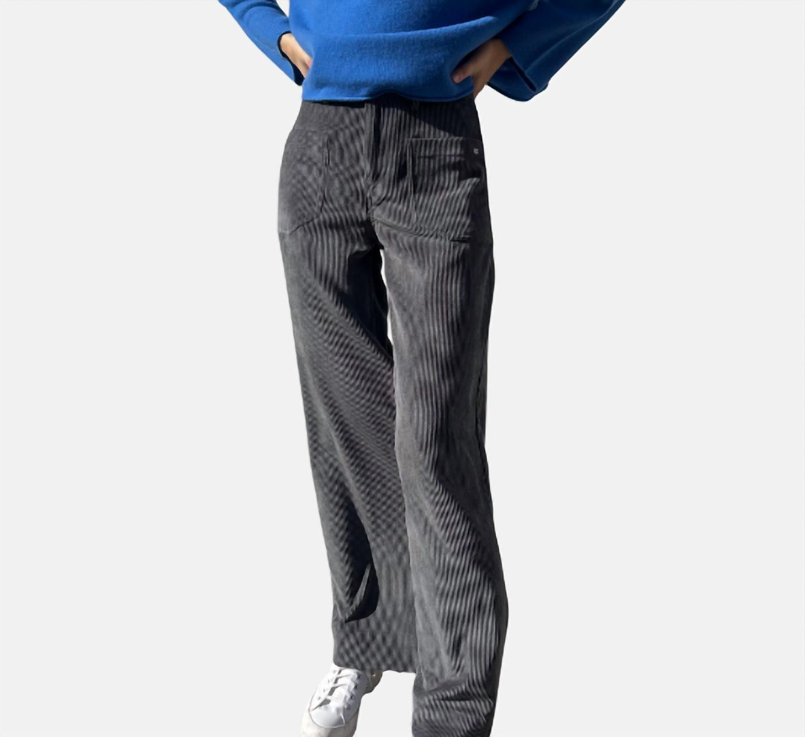 Soft Corduroy Pants In New Taupe