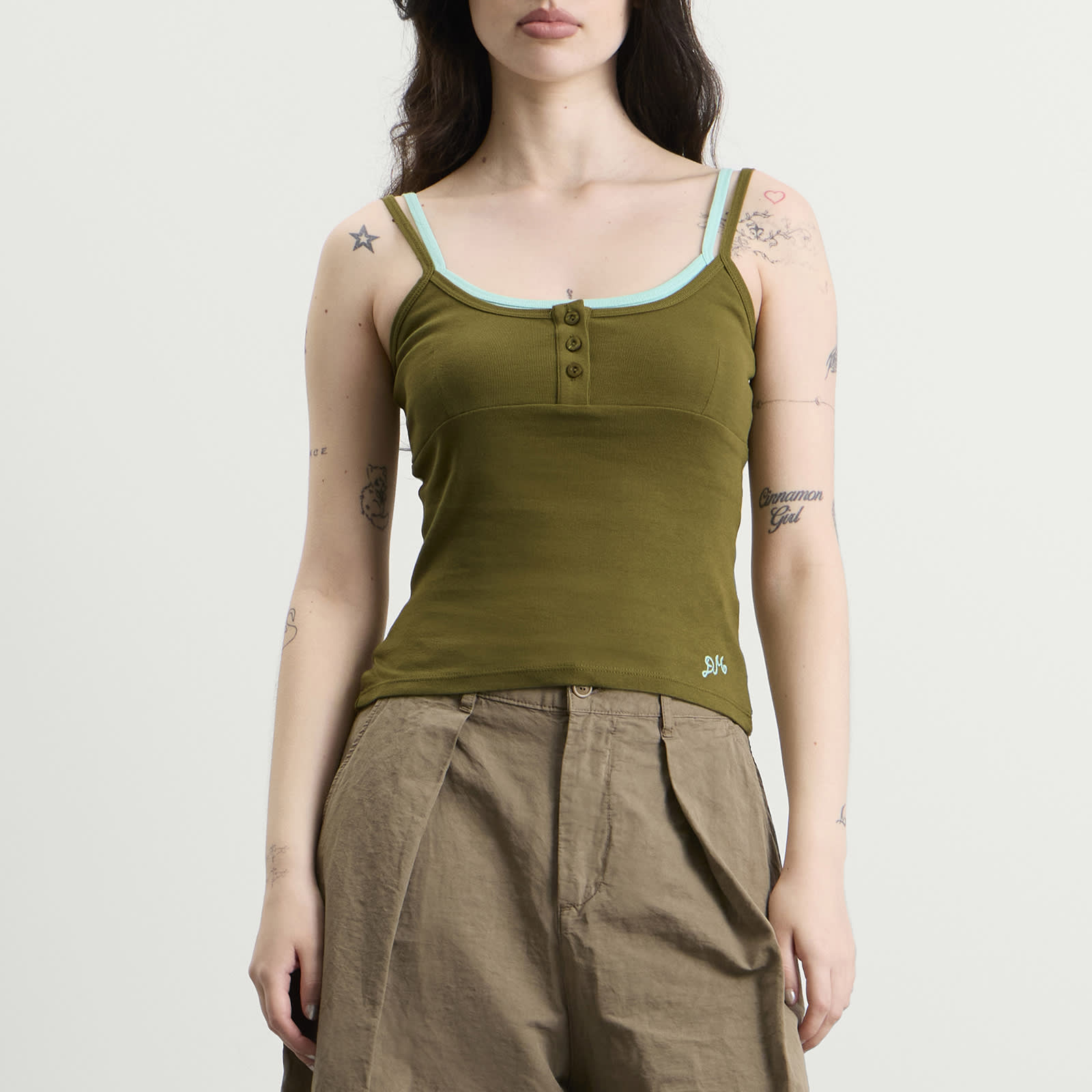 Women's Britt Layered Cami Green