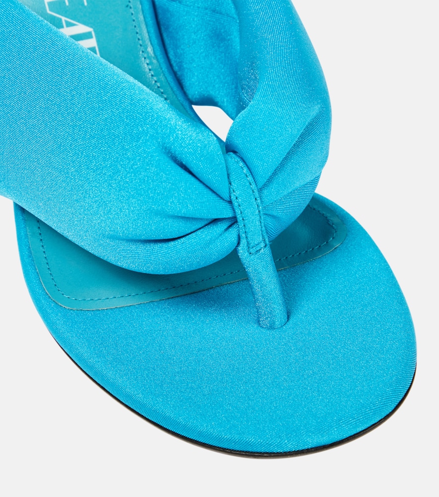 Satin thong sandals