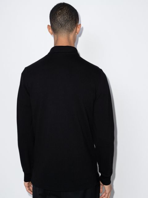 Logo-embroidered polo shirt