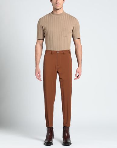 Man Pants Tan Size 30 Polyester, Viscose, Elastane