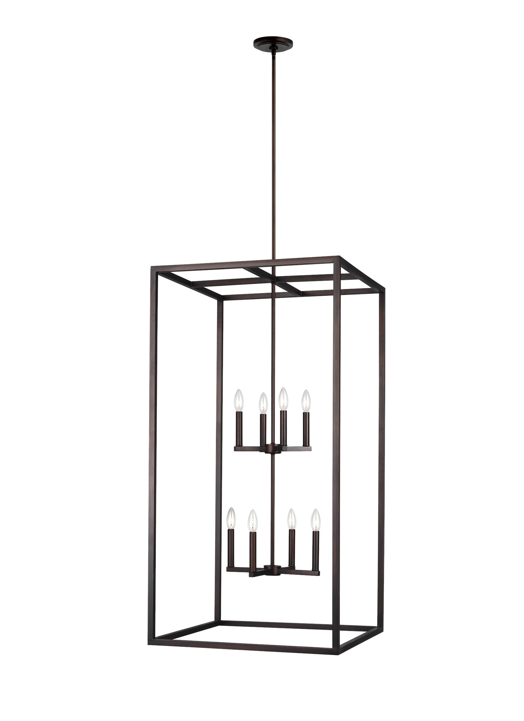 Moffet Street 8-Light Foyer Light in Bronze