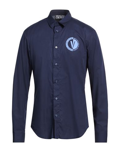 Man Shirt Navy Size 38 Cotton