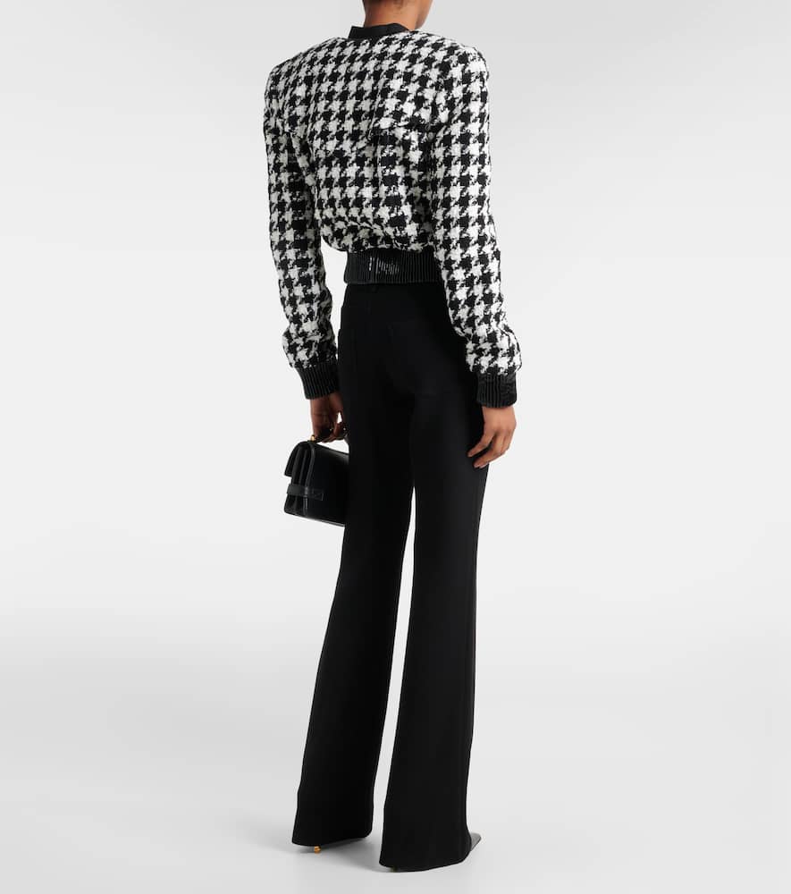 Houndstooth tweed jacket