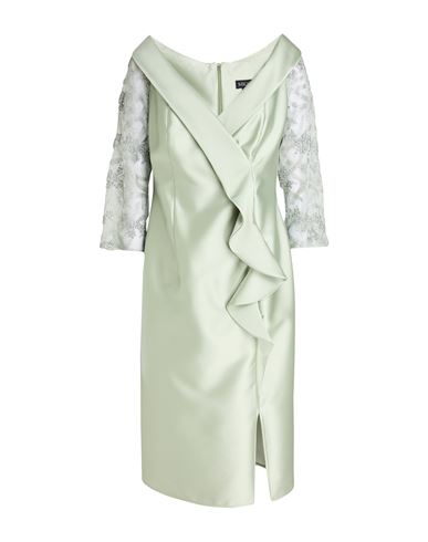 Woman Midi dress Light green Size 12 Polyester