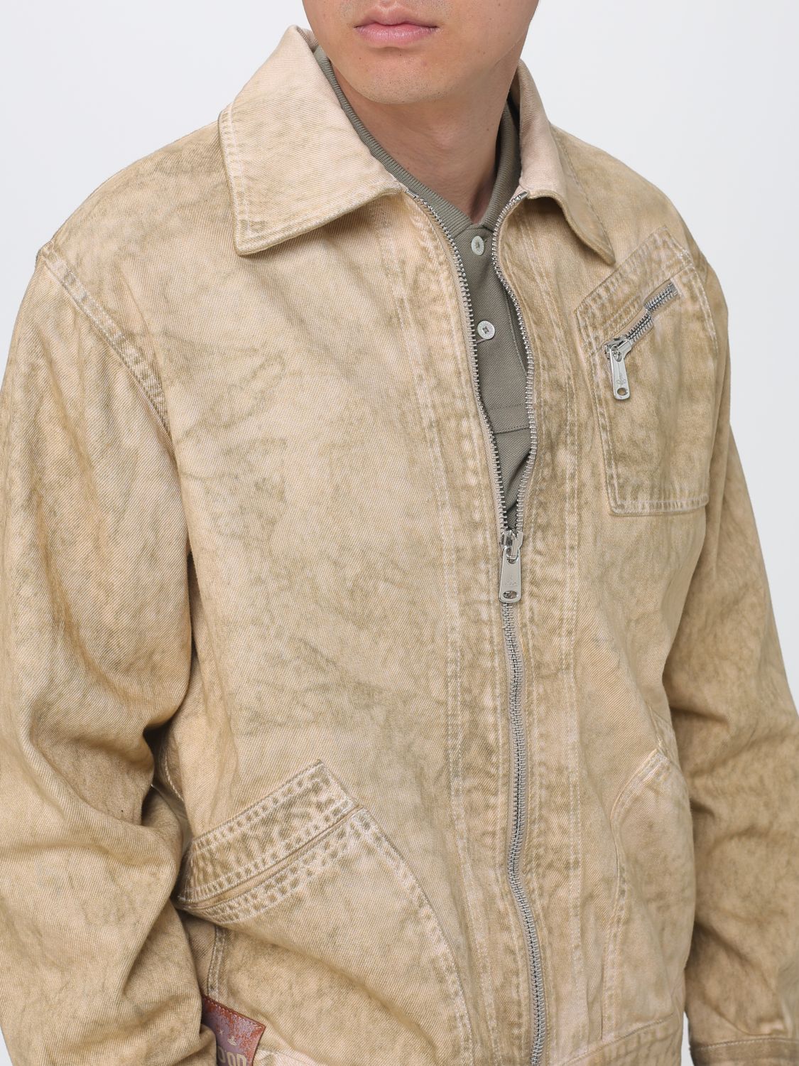 Jacket Men color Green