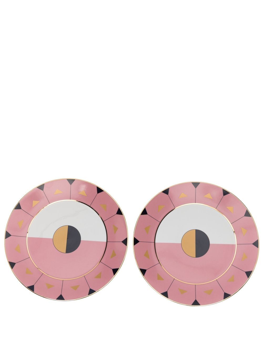 Madeira set of 2 dinner plates (27cm) - Pink