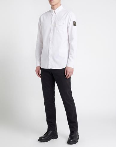 Man Shirt White Size L Cotton