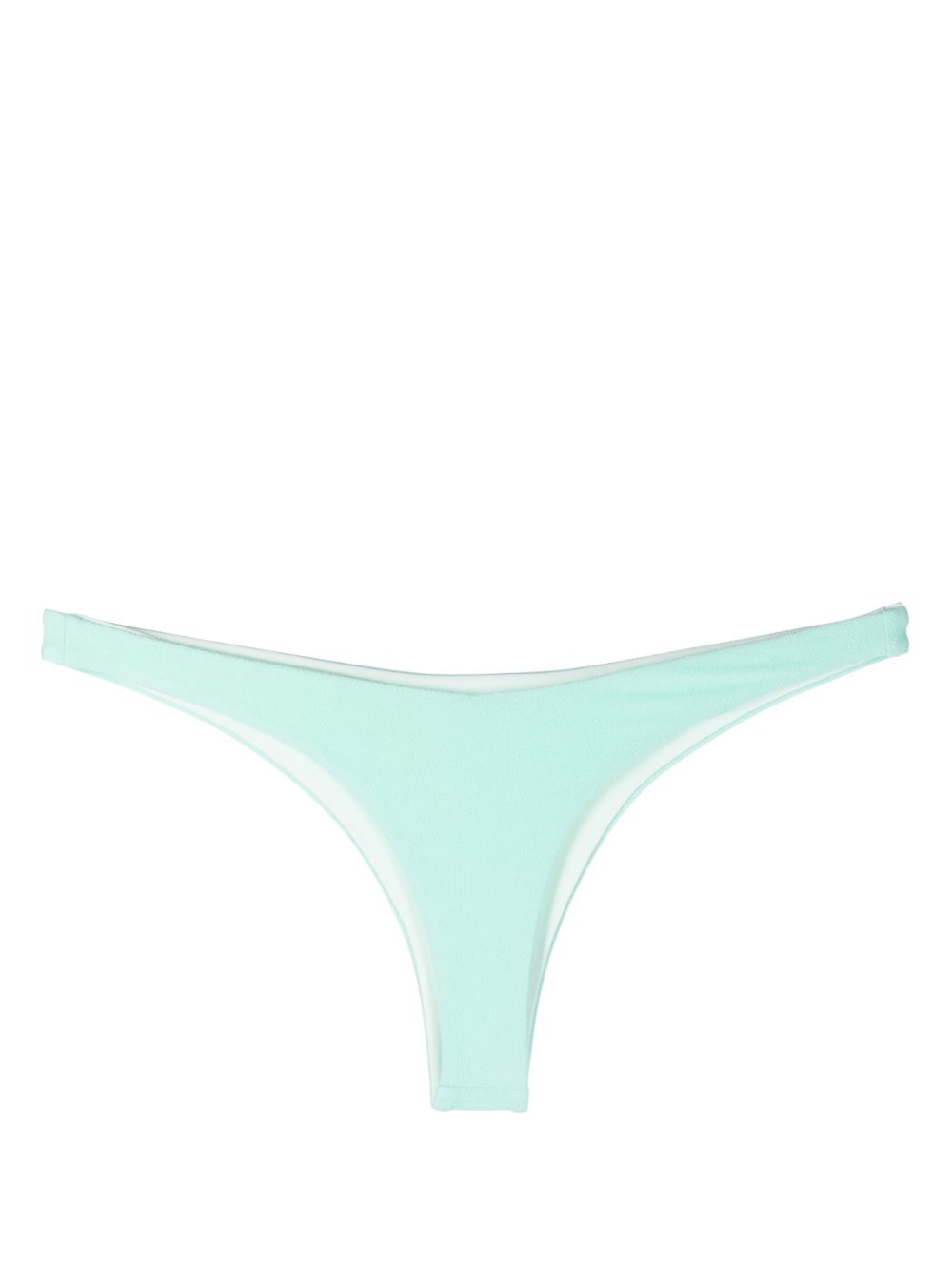 Terry cloth-effect bikini bottoms - Green