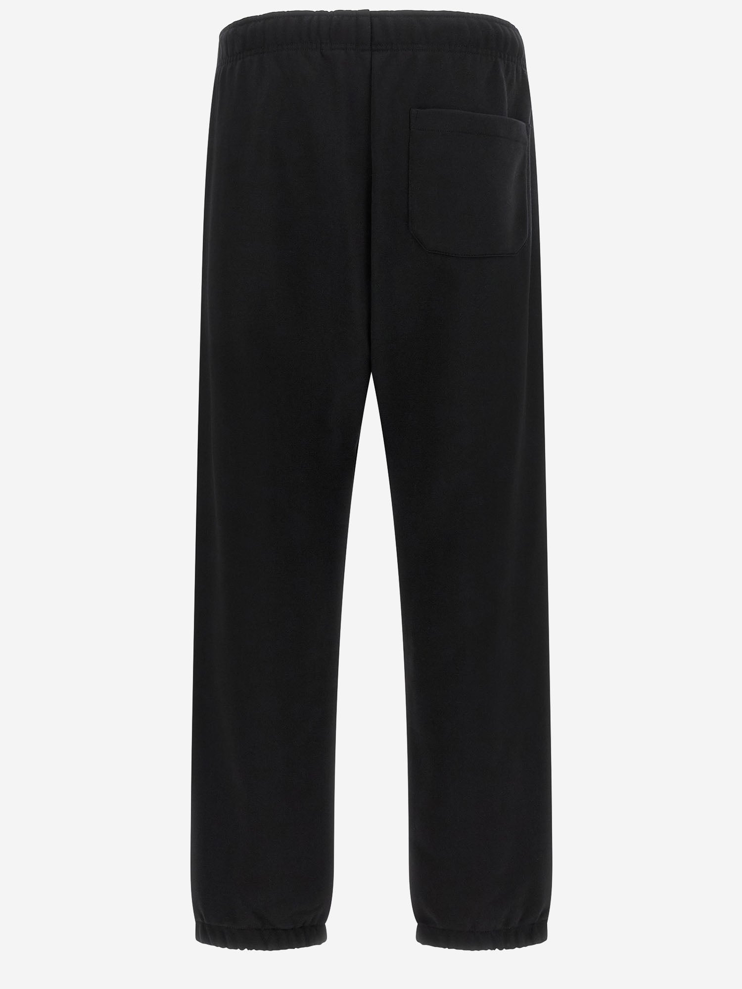 Cotton-Polyester Blend Joggers — Black