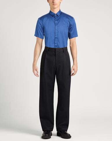 Man Shirt Bright blue Size XS Cotton, Elastane
