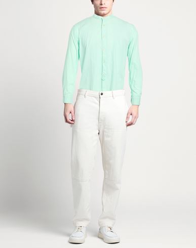 Man Shirt Light green Size 15 ¾ Cotton