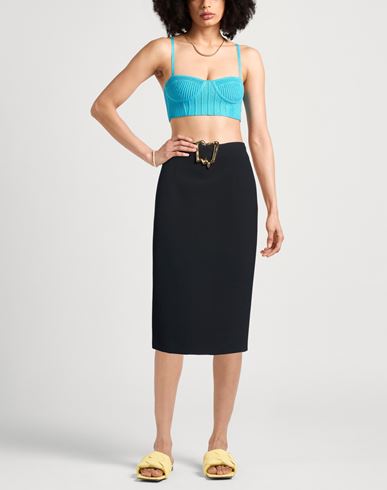 Woman Midi skirt Black Size 4 Polyester, Elastane