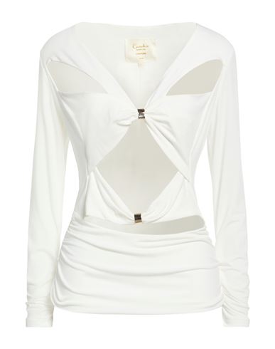 Woman Top White Size 10 Polyamide, Elastane