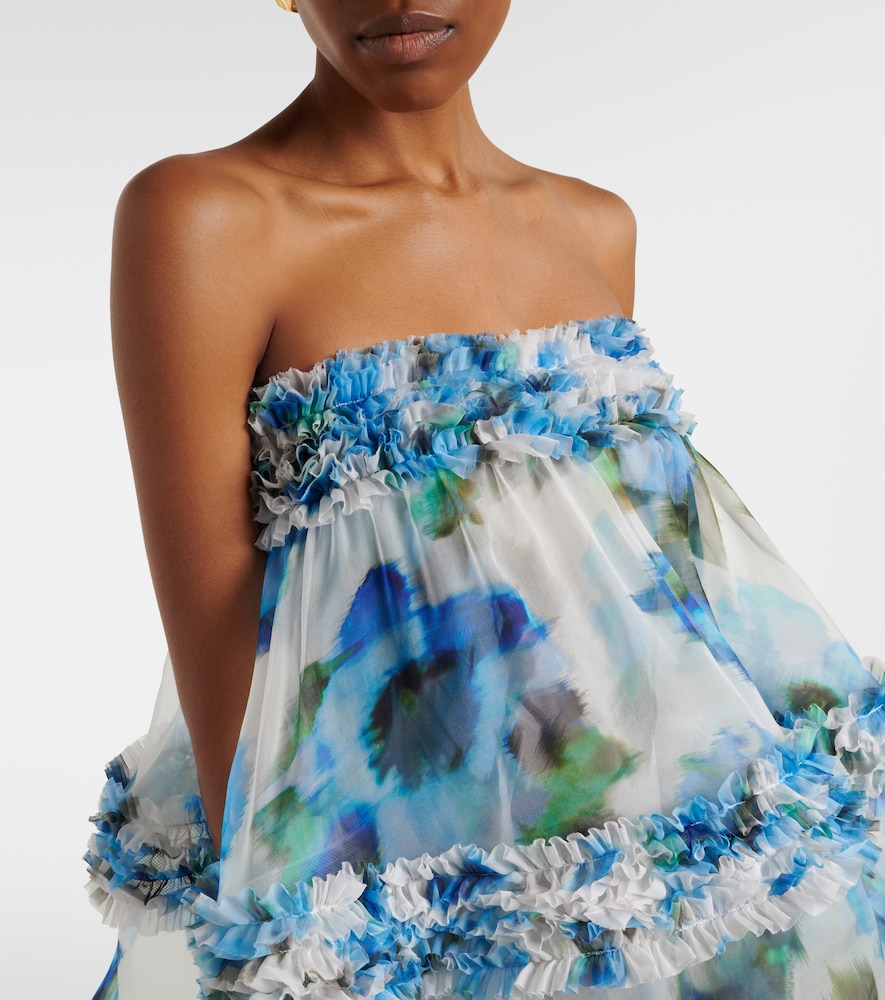 Alchemy ruffled silk organza minidress
