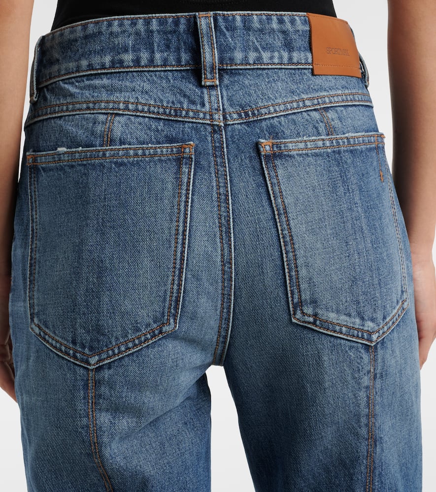 Mid-rise slim jeans