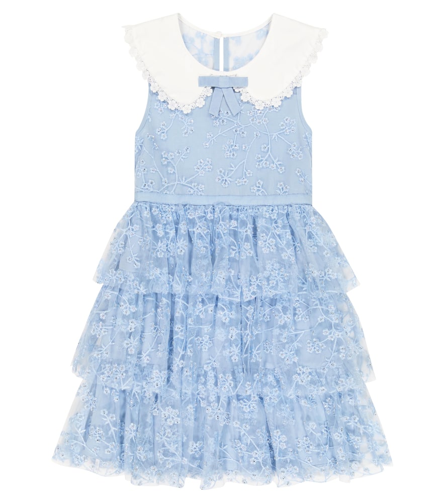 Self-Portrait Kids Embroidered floral dress