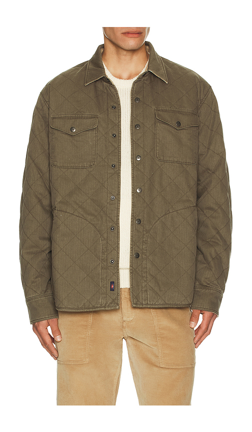 Faherty Doug Good Feather Reversible Jacket in Brown. L. Also in S, M, XL/1X
