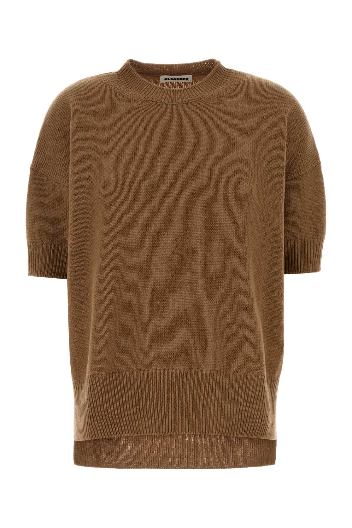 Cashmere Crewneck Sweater — Beige