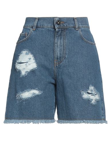 Actitude By Twinset Woman Denim shorts Blue Size 29 Cotton