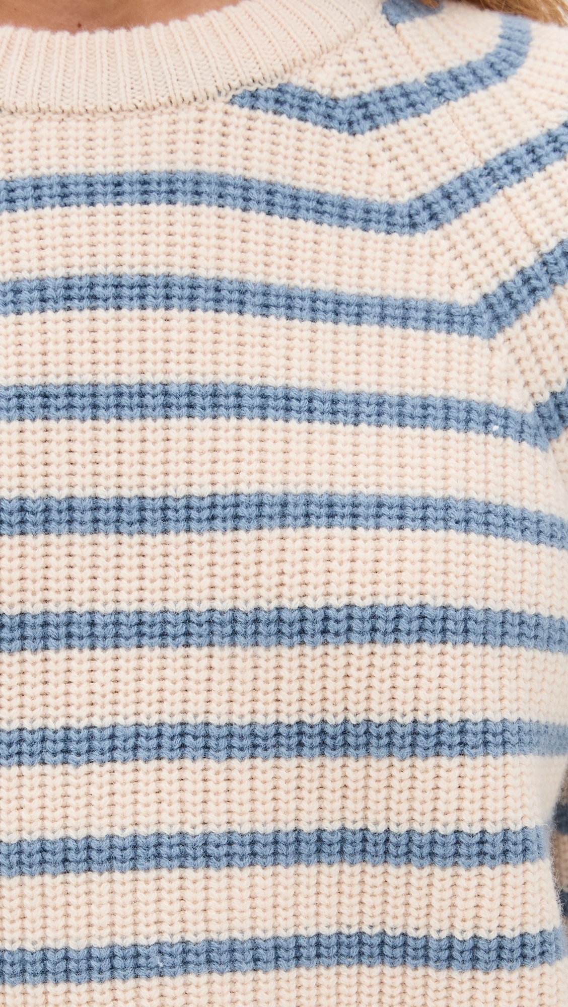 Marea Marea Sweater Ivory/Atlantic Blue Stripe