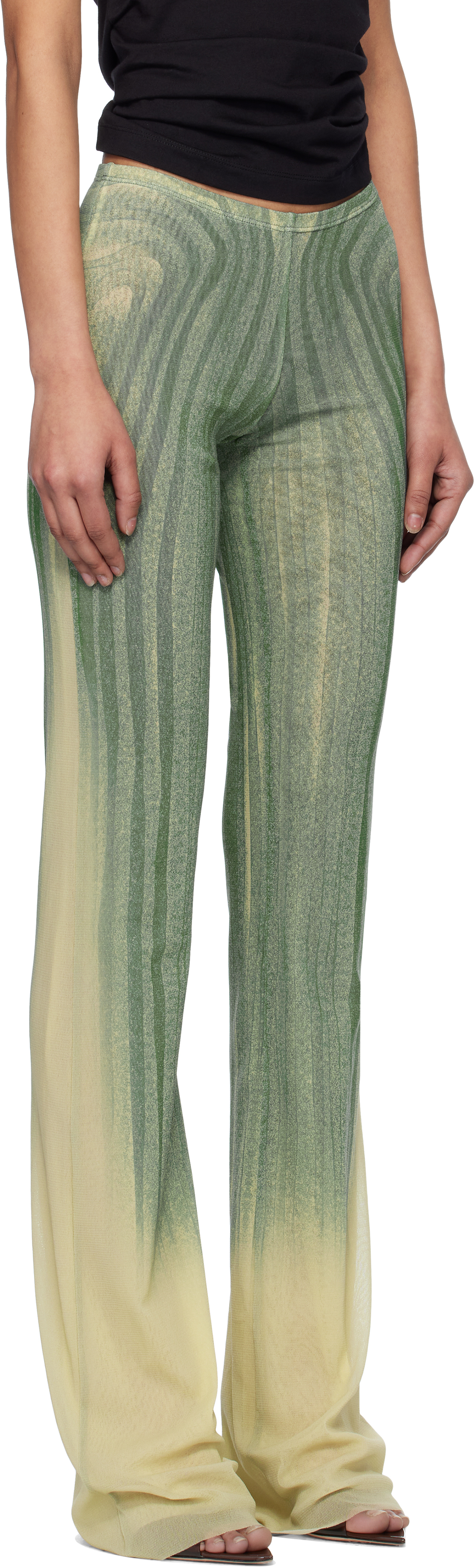 Jean Paul Gaultier Blue 'The Spirale' Lounge Pants