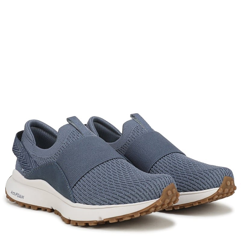 Women's Jumpstart Knit Slip On Sneakers (Flintstone Blue Knit Fabric)