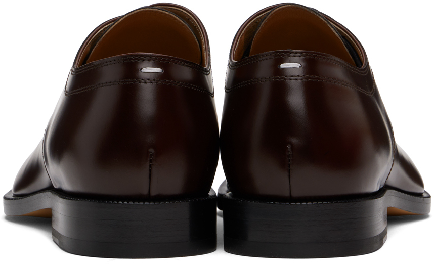 Maison Margiela Brown Tabi Lace-Up Oxfords