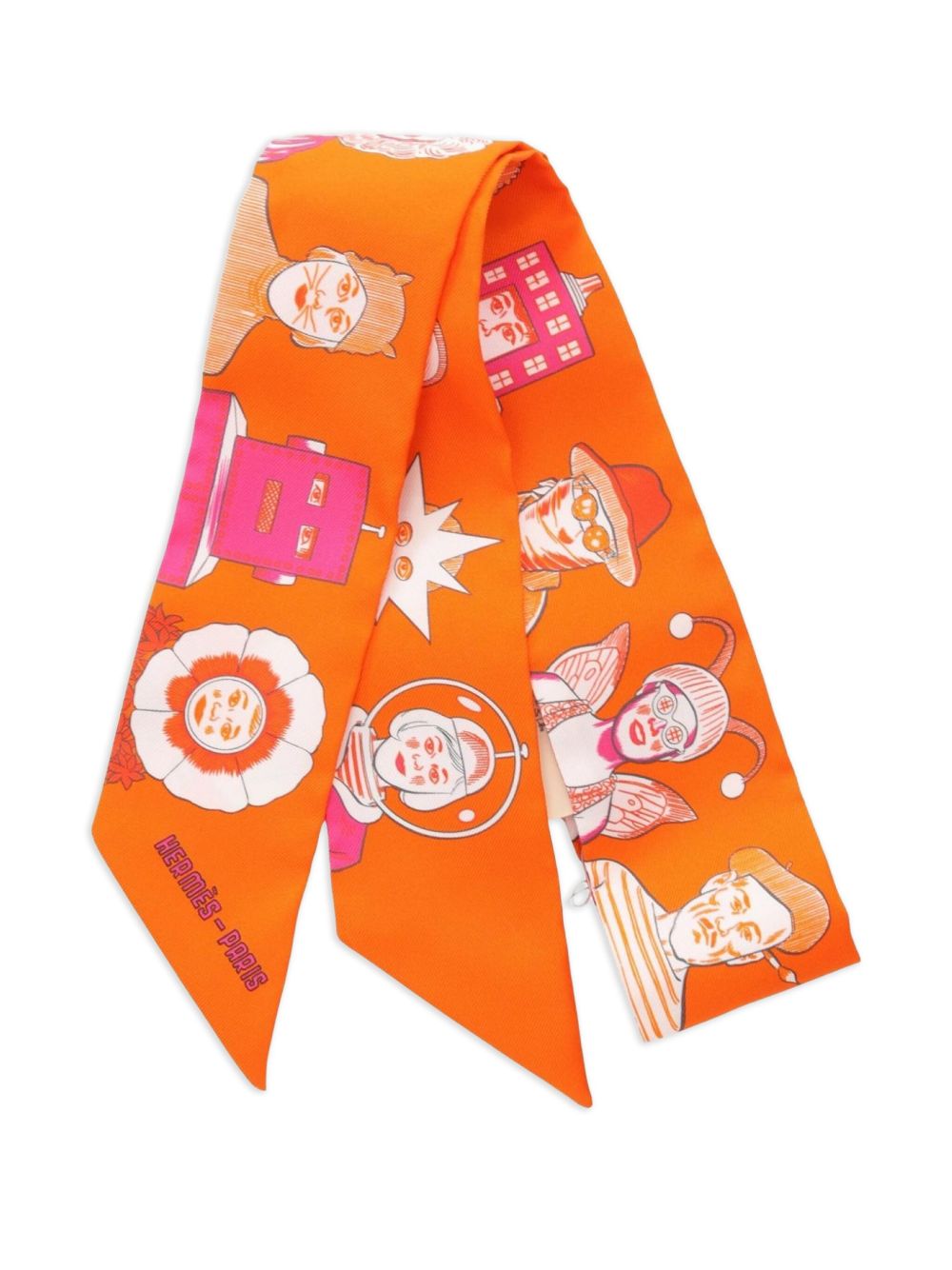 2021 Dress Code Ribbon Scarf - Orange