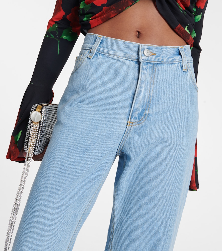 High-rise flared jeans