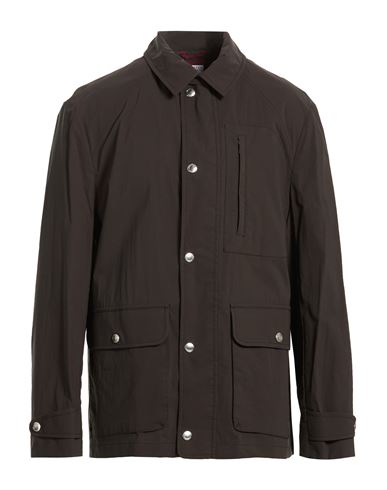 Man Jacket Dark brown Size 46 Cotton