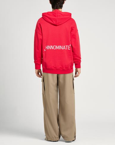 Man Sweatshirt Red Size L Cotton