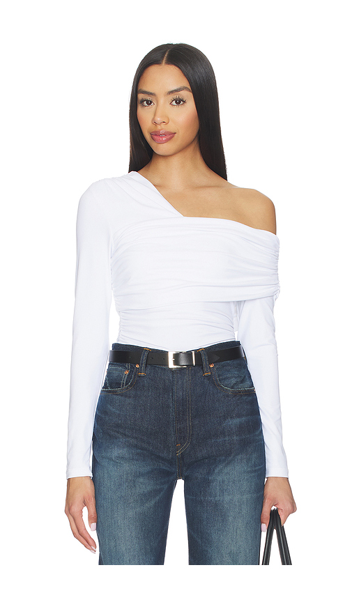 Susana Monaco Gathered Top in White. - L also in XS, S