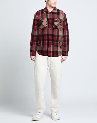 Man Jacket Red Size XL Wool, Polyamide