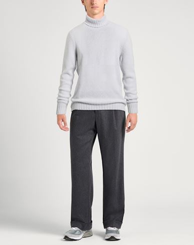 Man Turtleneck Light grey Size 48 Virgin Wool, Polyamide