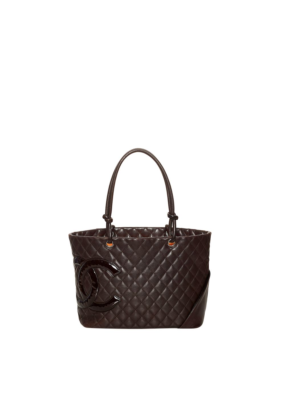 Vintage Black Cambon Ligne Tote Bag