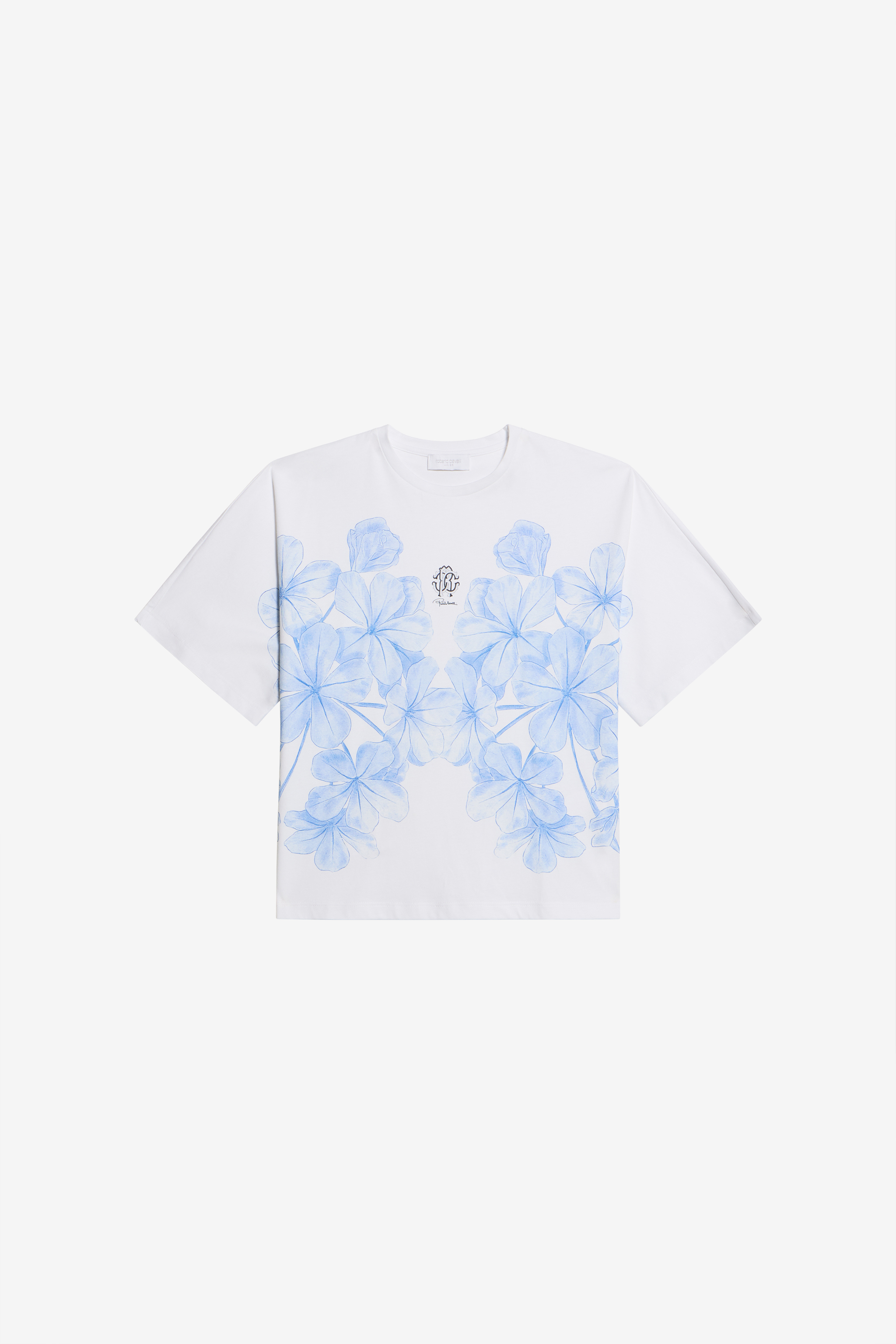 Plumago Print Cotton T-shirt