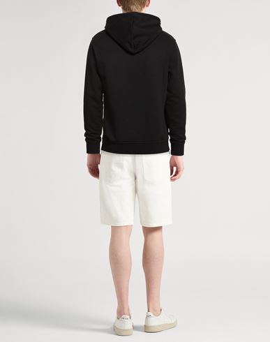 Man Sweatshirt Black Size 40 Cotton