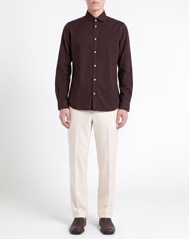 Man Shirt Chocolate brown Size 15 ¾ Cotton