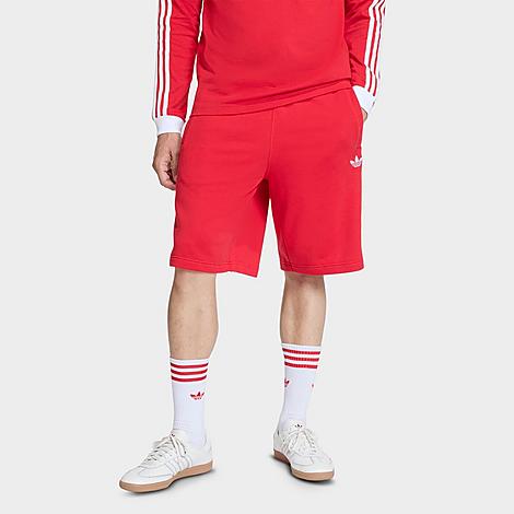 Men's Originals 3-Stripes French Terry Shorts in Better Scarlet 