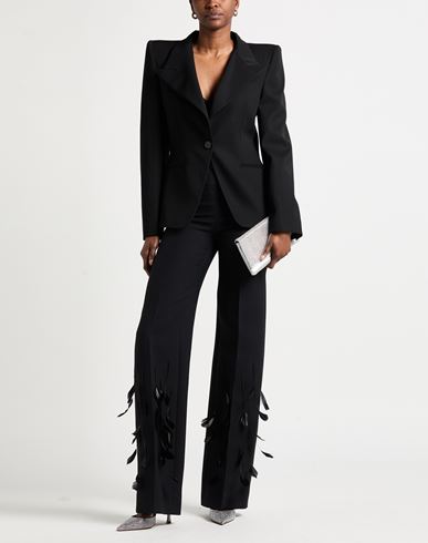 Woman Blazer Black Size 6 Wool