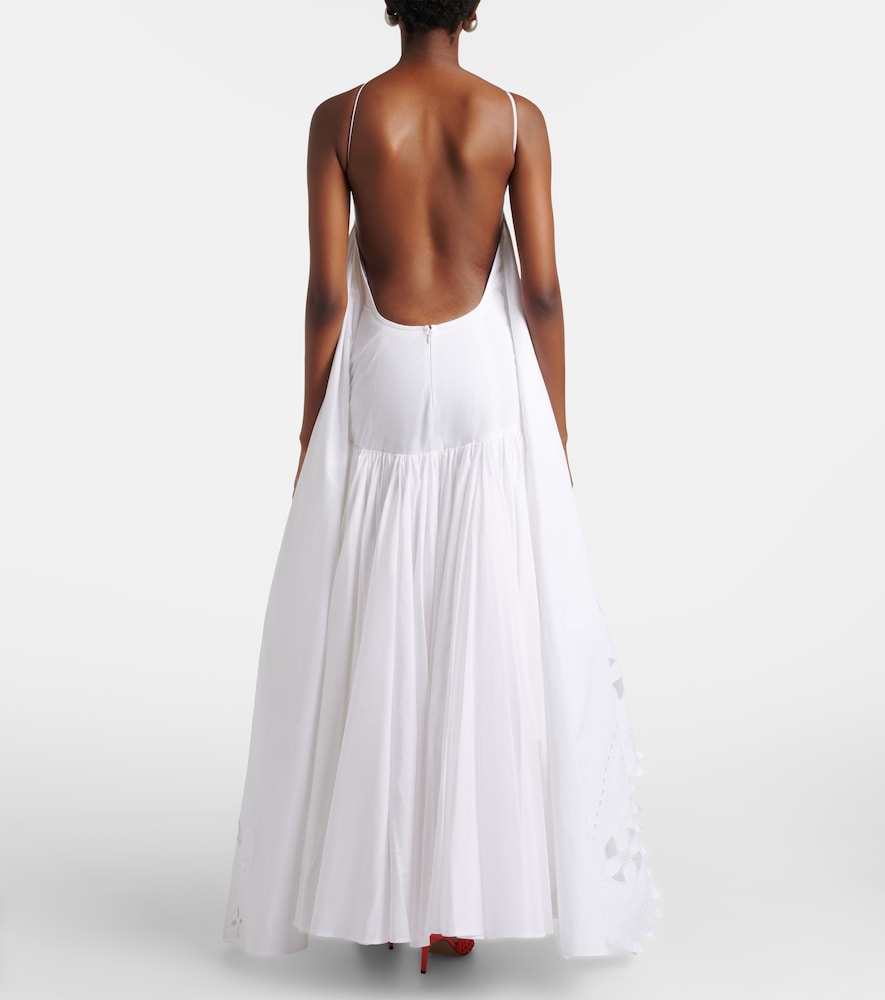 Provençale tiered cotton poplin gown