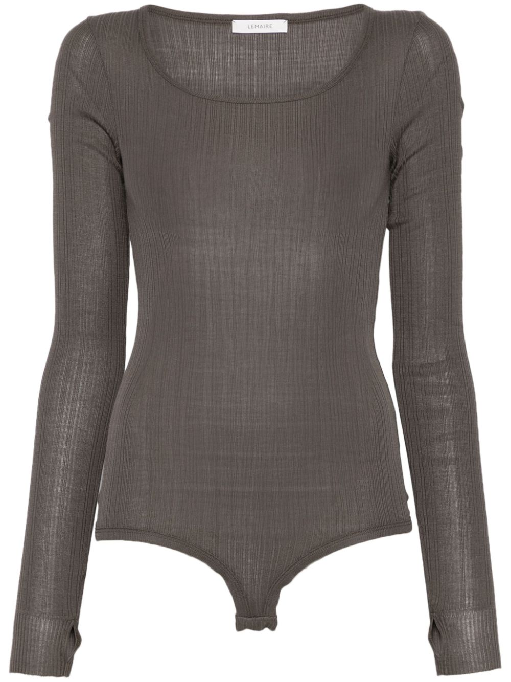 Long-sleeve bodysuit - Brown