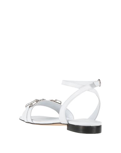 Woman Sandals White Size 11 Leather