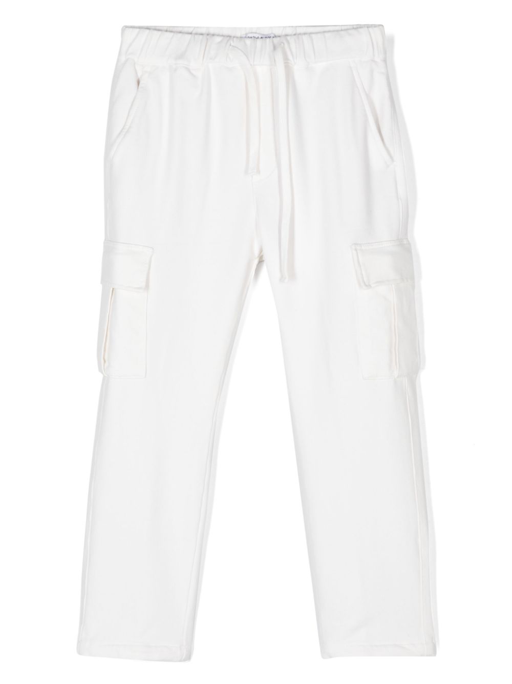 Drawstring cargo pants - White