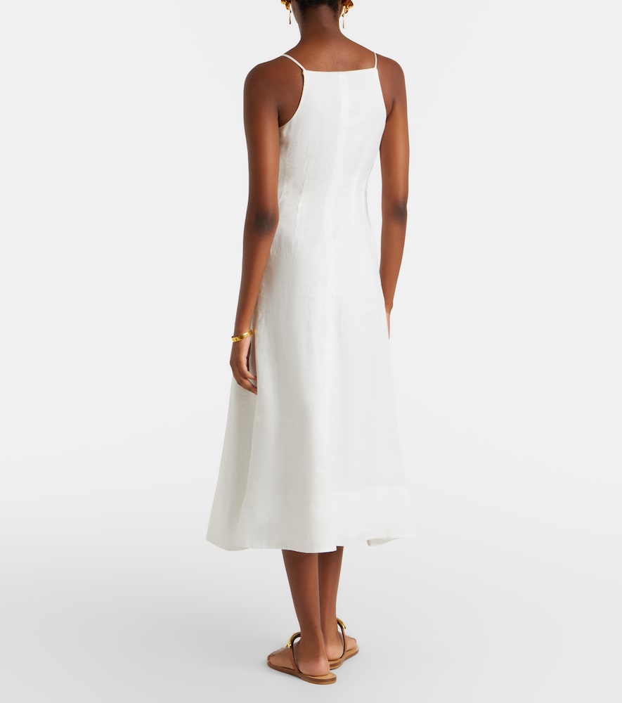 Georges linen midi dress